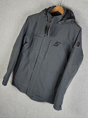 Snap On Kenosha Heavyweight Soft Shell Hooded Jacket Mens Small NWT